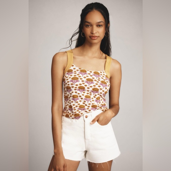 Anthropologie Maeve Trapunto Tank - Picture 8 of 11